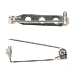 Brooch Bar: Silver/Gold: 25mm