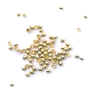 Crimp Beads: Gold: 2mm