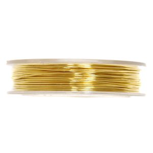 Brass Wire: 5m x 0.5mm: Gold