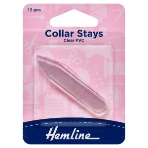 Collar Stays (Clear PVC)