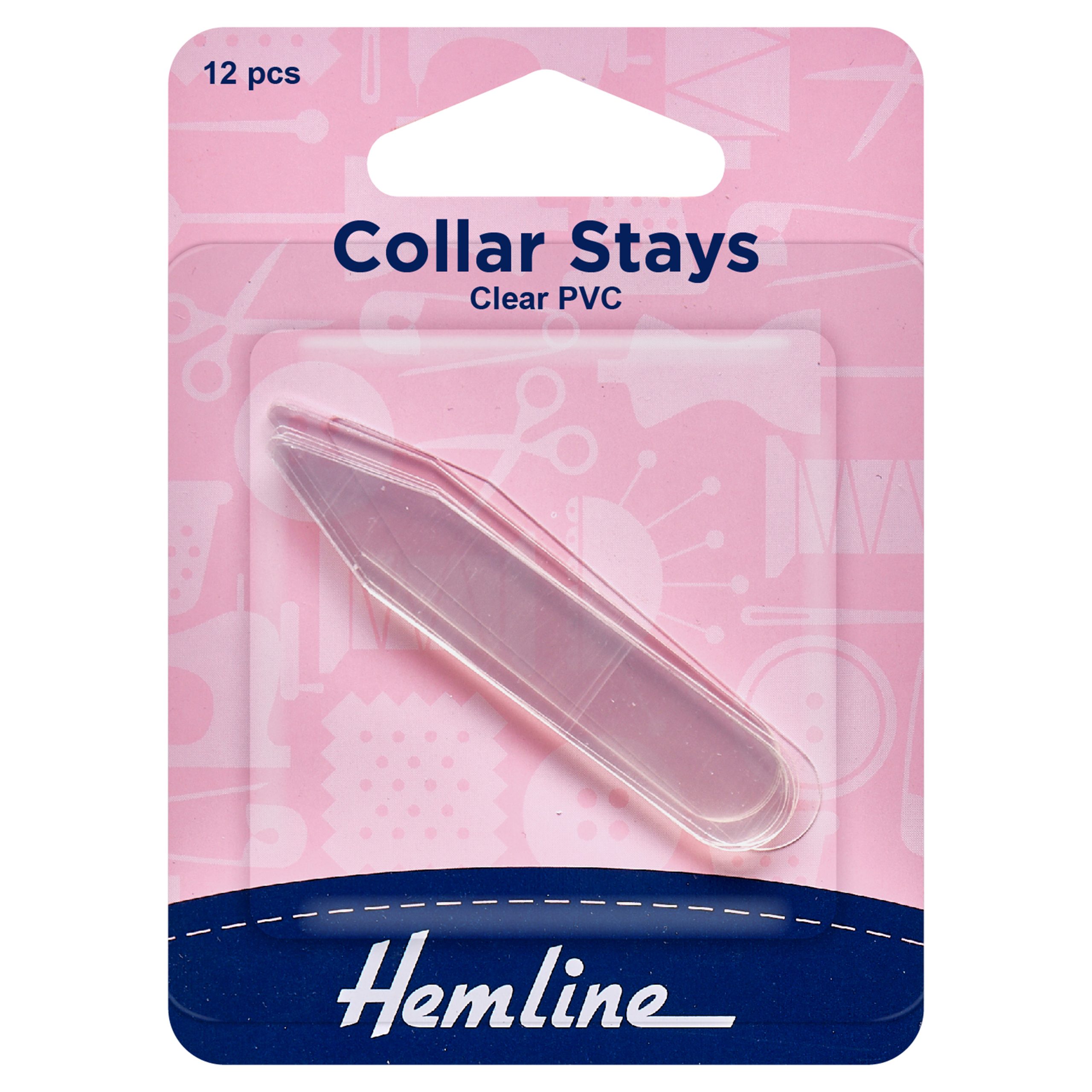 Collar Stays (Clear PVC)