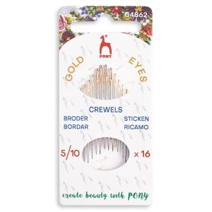Crewels Sewing Needles - 5/10 - 16pcs