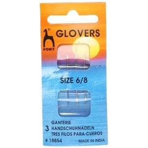 Glovers Sewing Needles - 6/8 - 3pcs