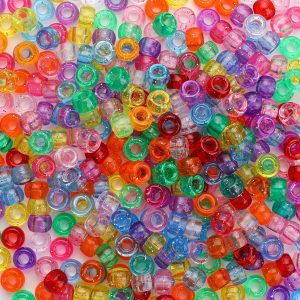 Mixed Colour Plastic Beads