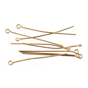 Thick Head Pins: Gold Plated