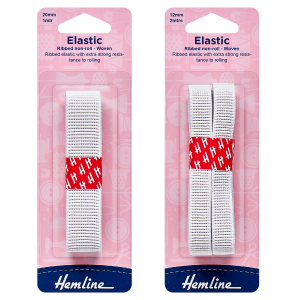 Ribbed Non Roll Elastic - Woven - 12mm-20mm
