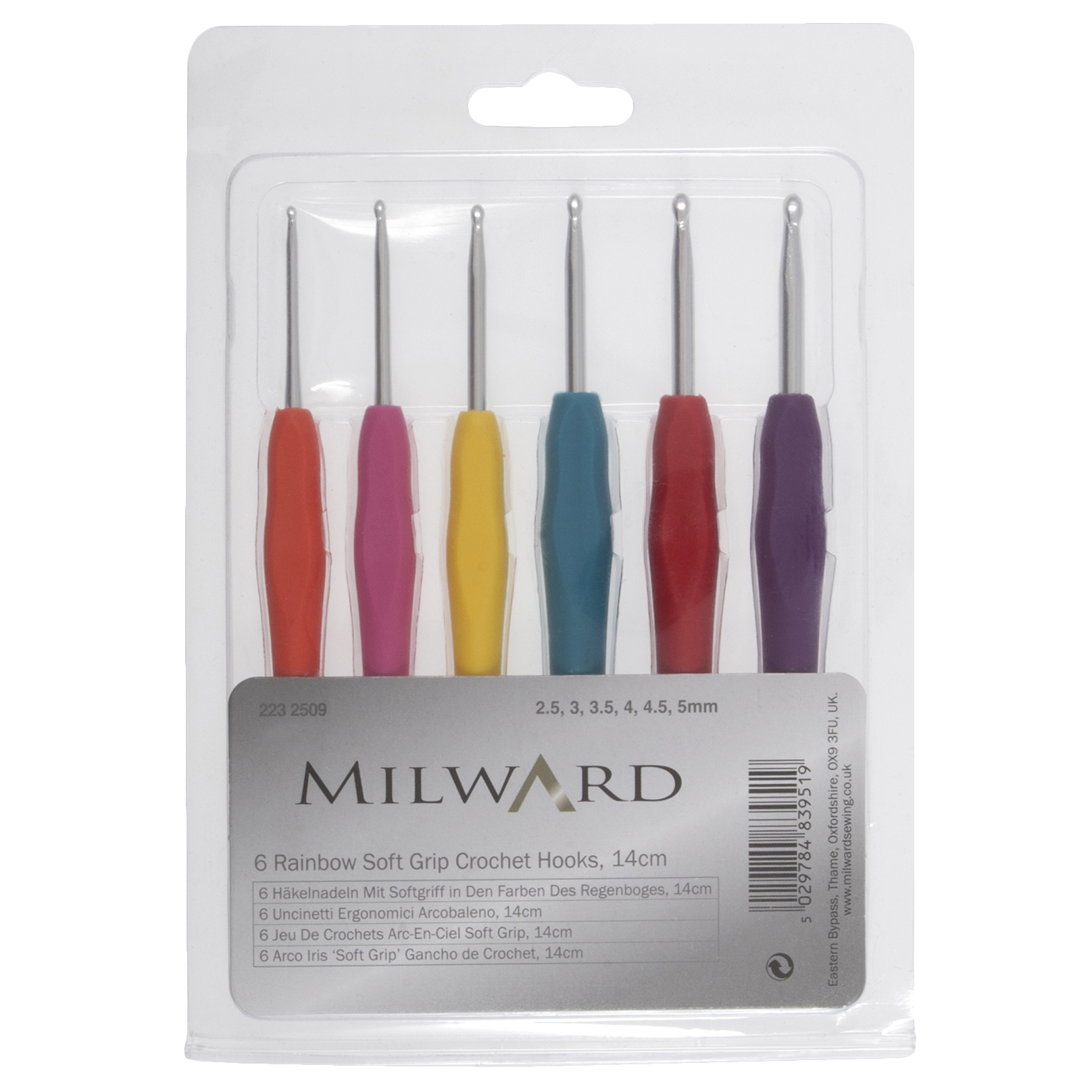 Set of Crochet Hooks (2.5mm - 5mm)