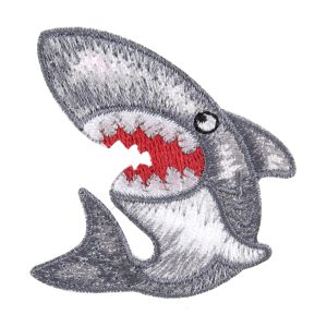 Iron & Sew On Motif: Shark