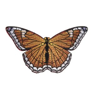 Iron & Sew On Motif: Orange Butterfly