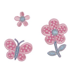 Iron & Sew On Motif: Colourful Flowers