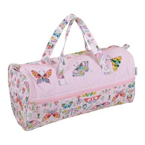 Knitting Bag: Embroidered: Bugs & Butterflies