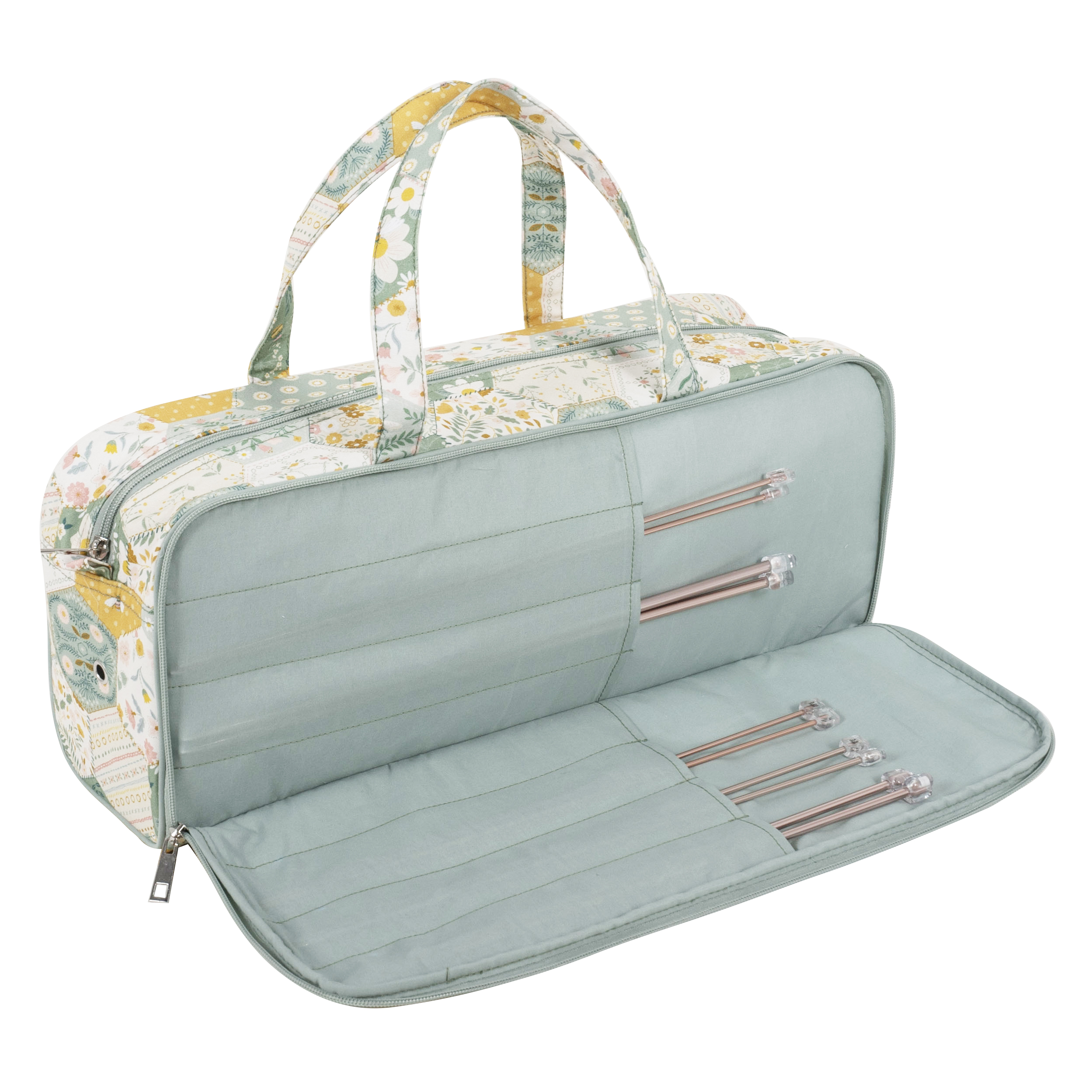 Knitting Bag with Pin Case: Patchwork Bee - Image 3