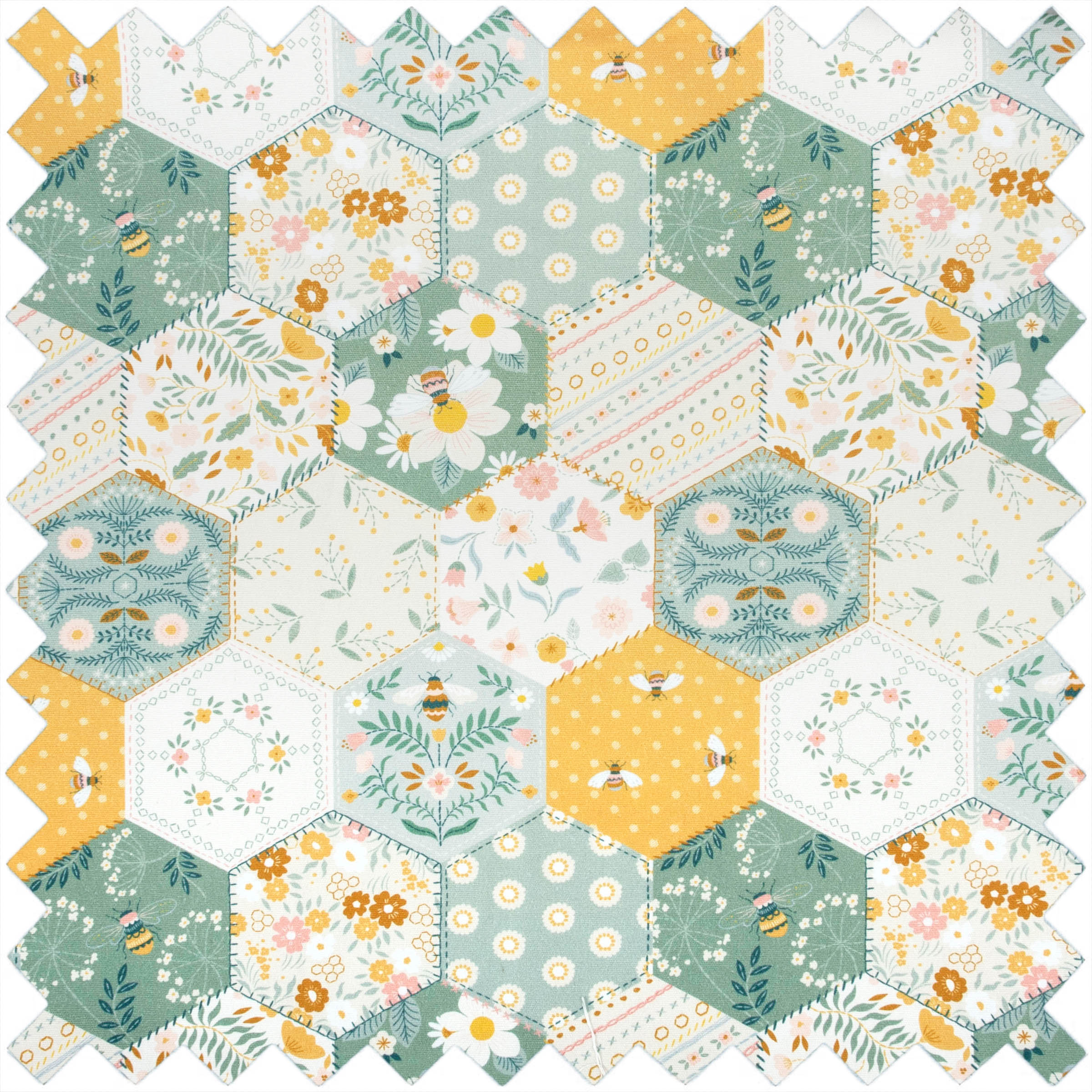 Knitting Bag with Pin Case: Patchwork Bee - Image 2