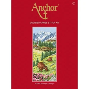 Counted Cross Stitch Kit: Swiss Alpine Landscape