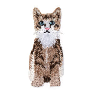 Iron & Sew On Motif: Long Haired Cat