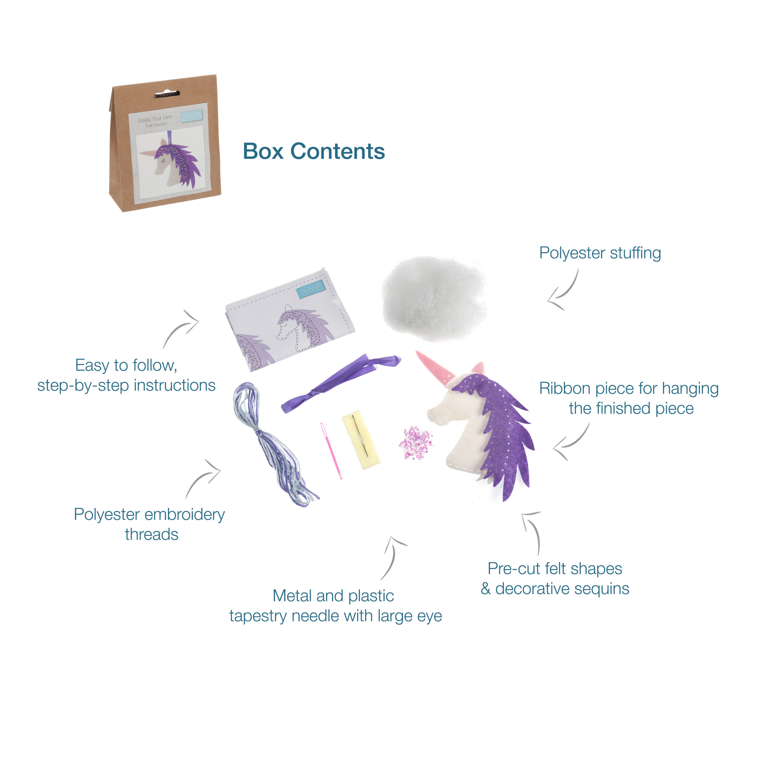 Felt Decoration Kit: Unicorn - Image 4
