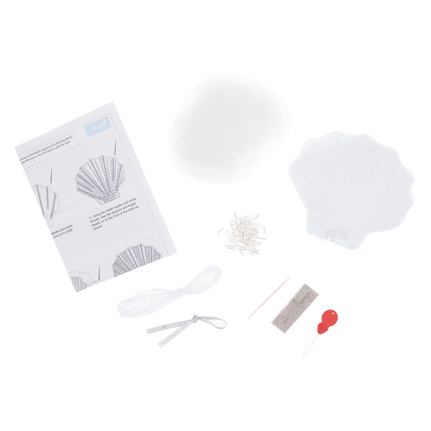 Felt Decoration Kit: Beaded Shell - Image 2