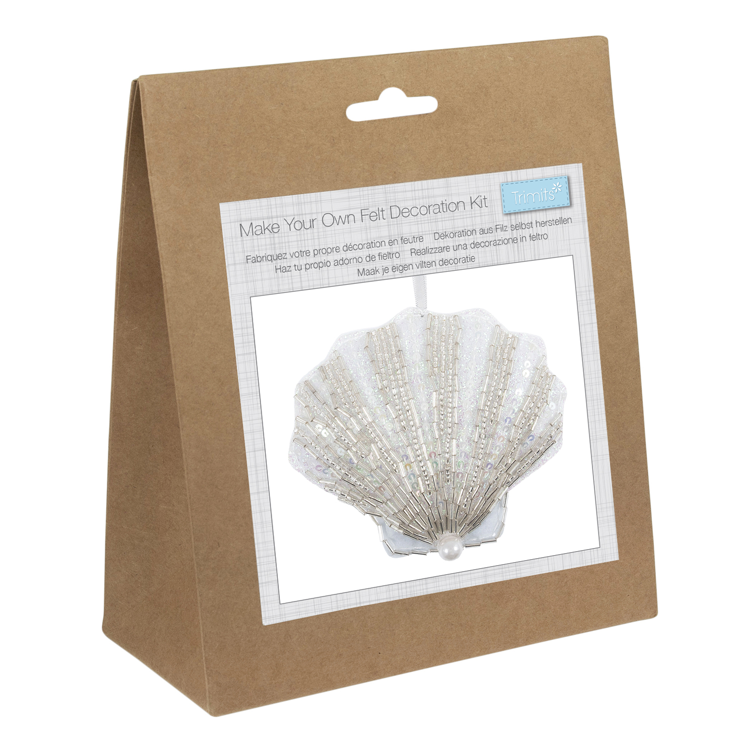 Felt Decoration Kit: Beaded Shell