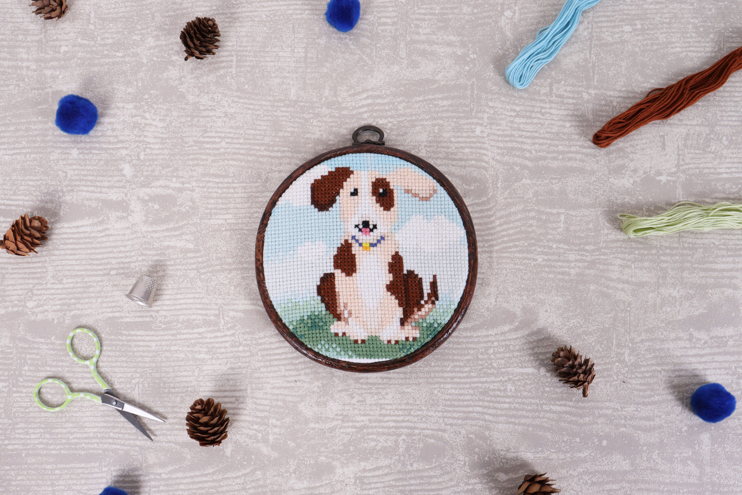 Counted Cross Stitch Kit: Mini: Dog - Image 2
