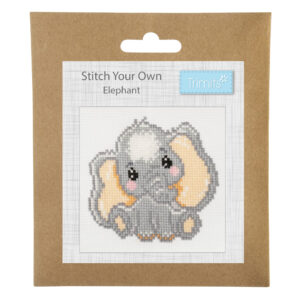 Counted Cross Stitch Kit: Mini: Elephant