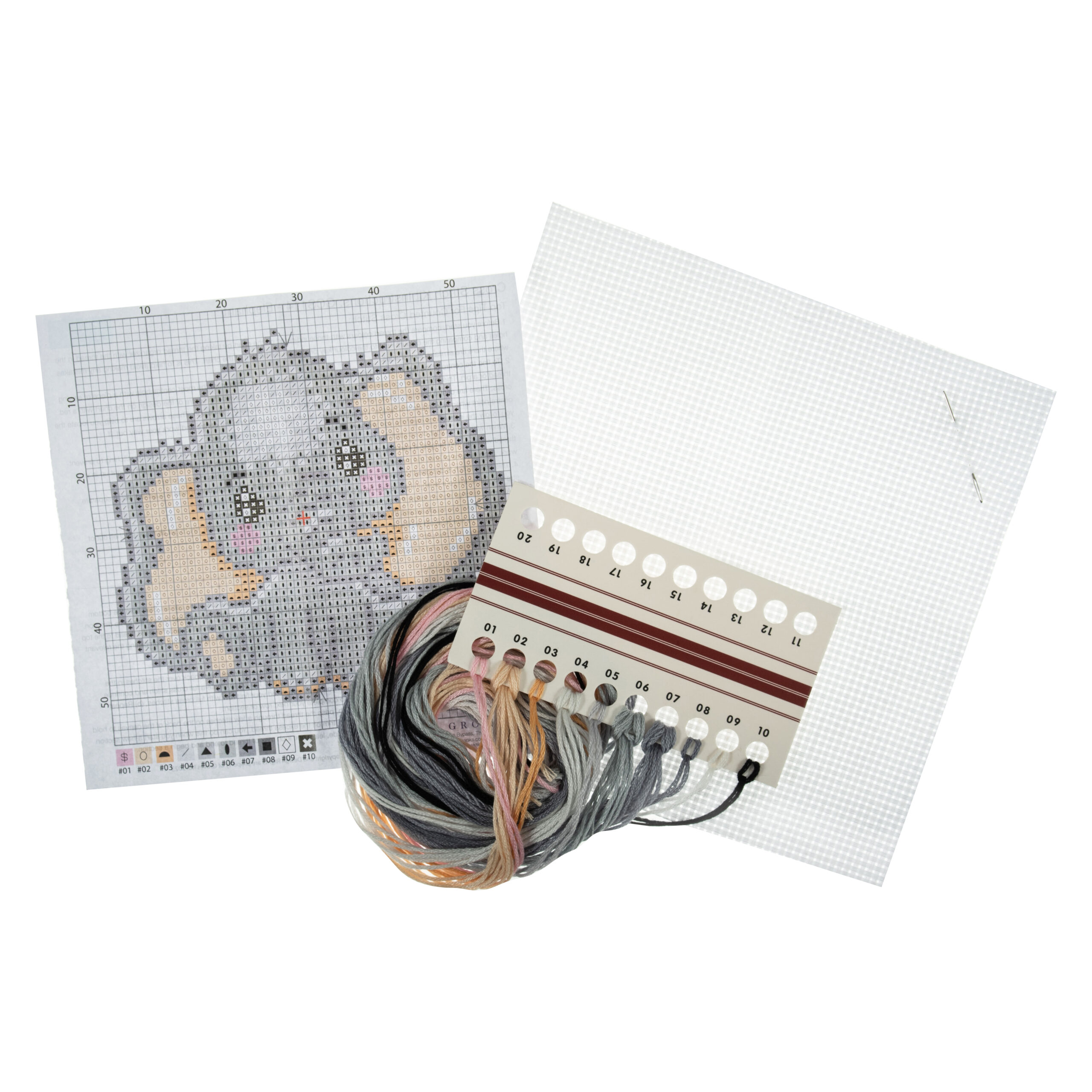 Counted Cross Stitch Kit: Mini: Elephant - Image 2