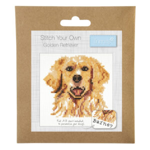Counted Cross Stitch Kit: Mini: Golden Retriever