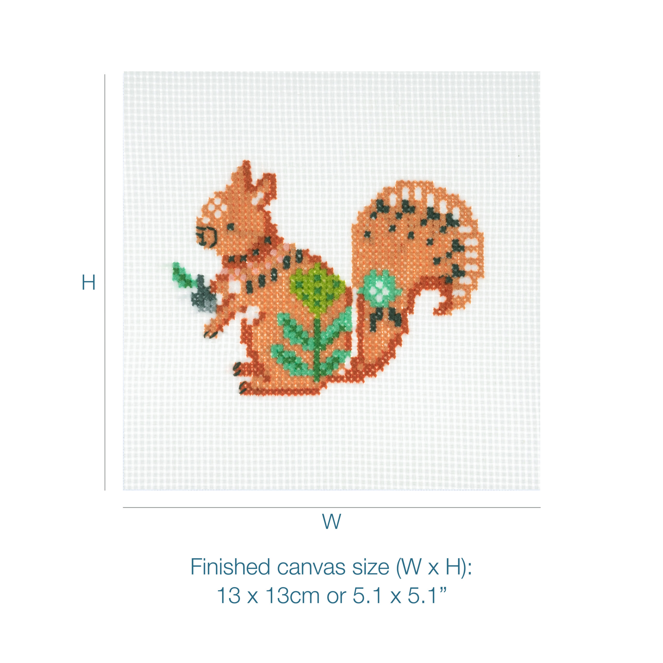 Counted Cross Stitch Kit: Mini: Squirrel - Image 3