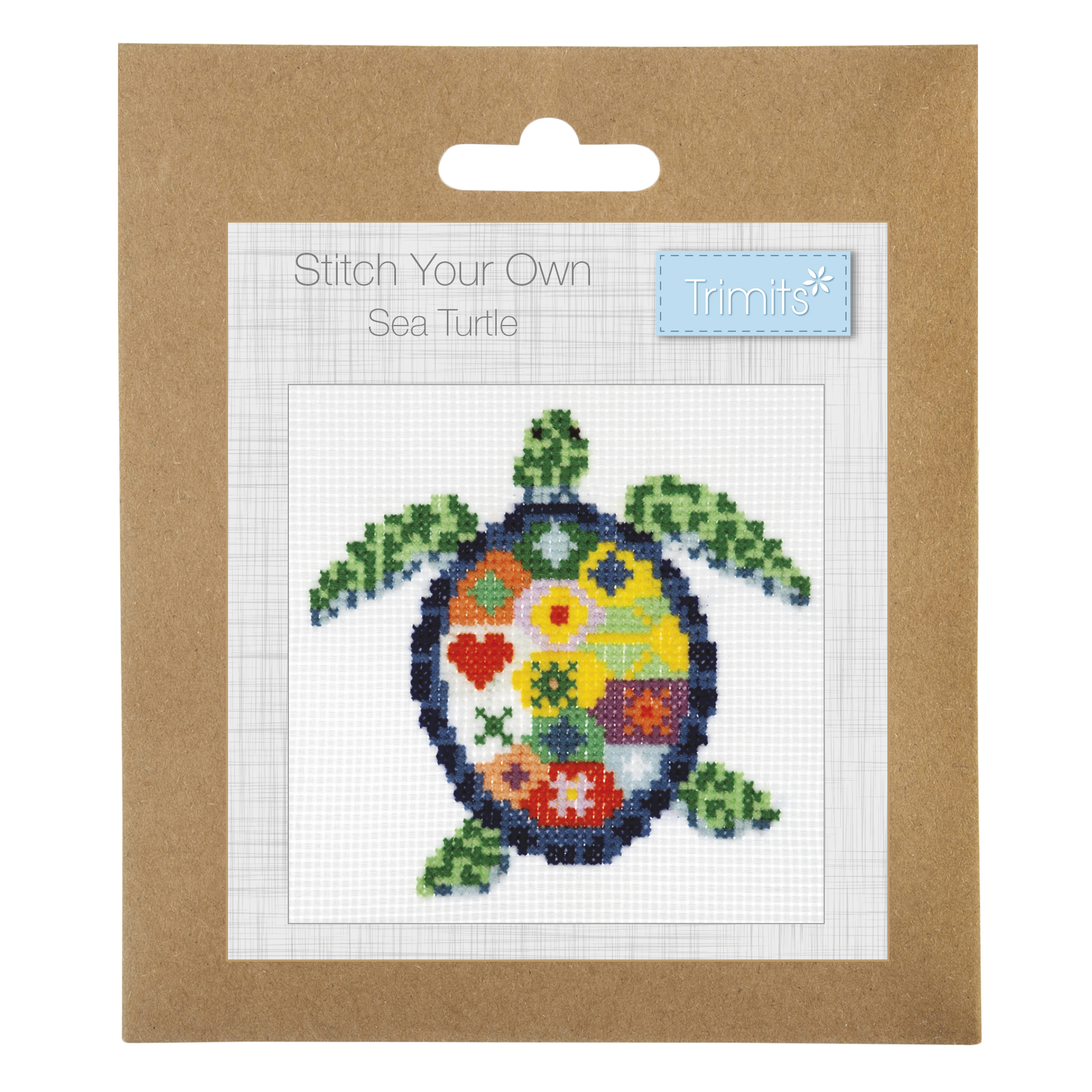 Counted Cross Stitch Kit: Mini: Sea Turtle