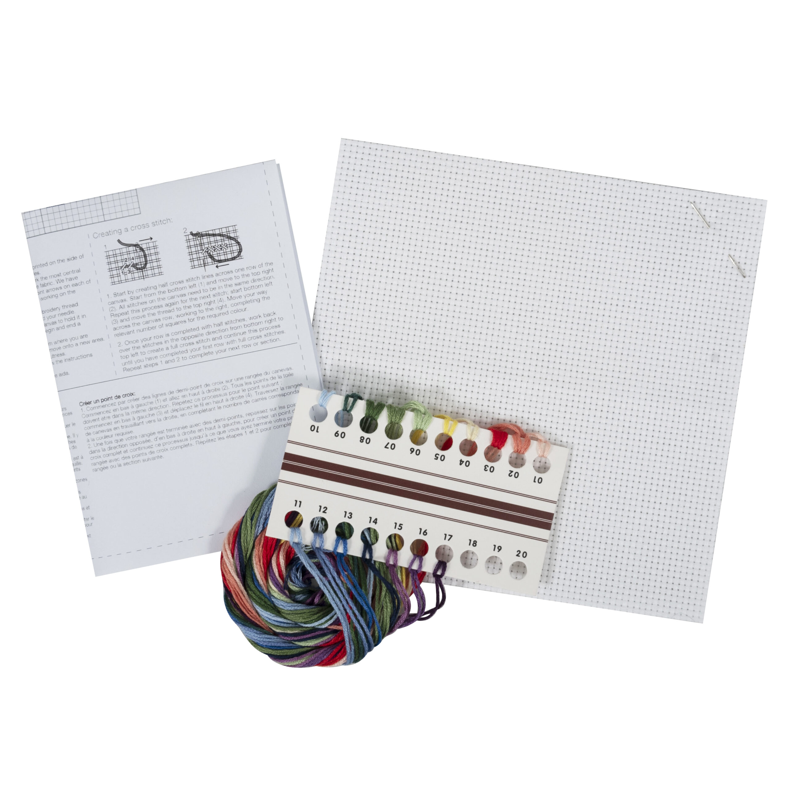 Counted Cross Stitch Kit: Mini: Pansies - Image 2