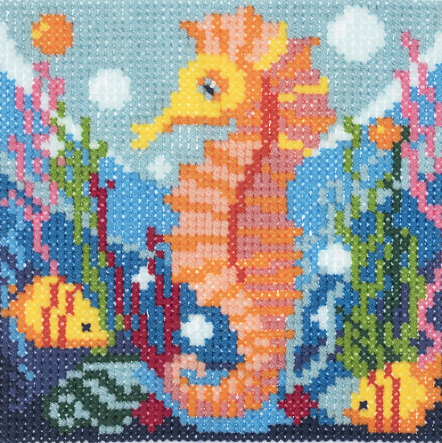 Counted Cross Stitch Kit: Mini: Seahorse - Image 3