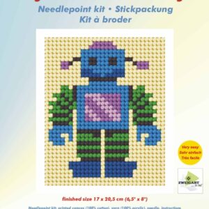 Needlepoint Kit: My First Embroidery: Robot