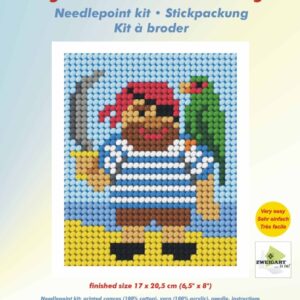 Needlepoint Kit: My First Embroidery: Pirate