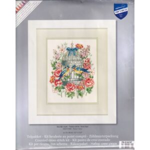Counted Cross Stitch Kit: Colourful Birds