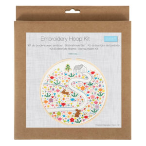 Embroidery Kit with Hoop: Floral Journey