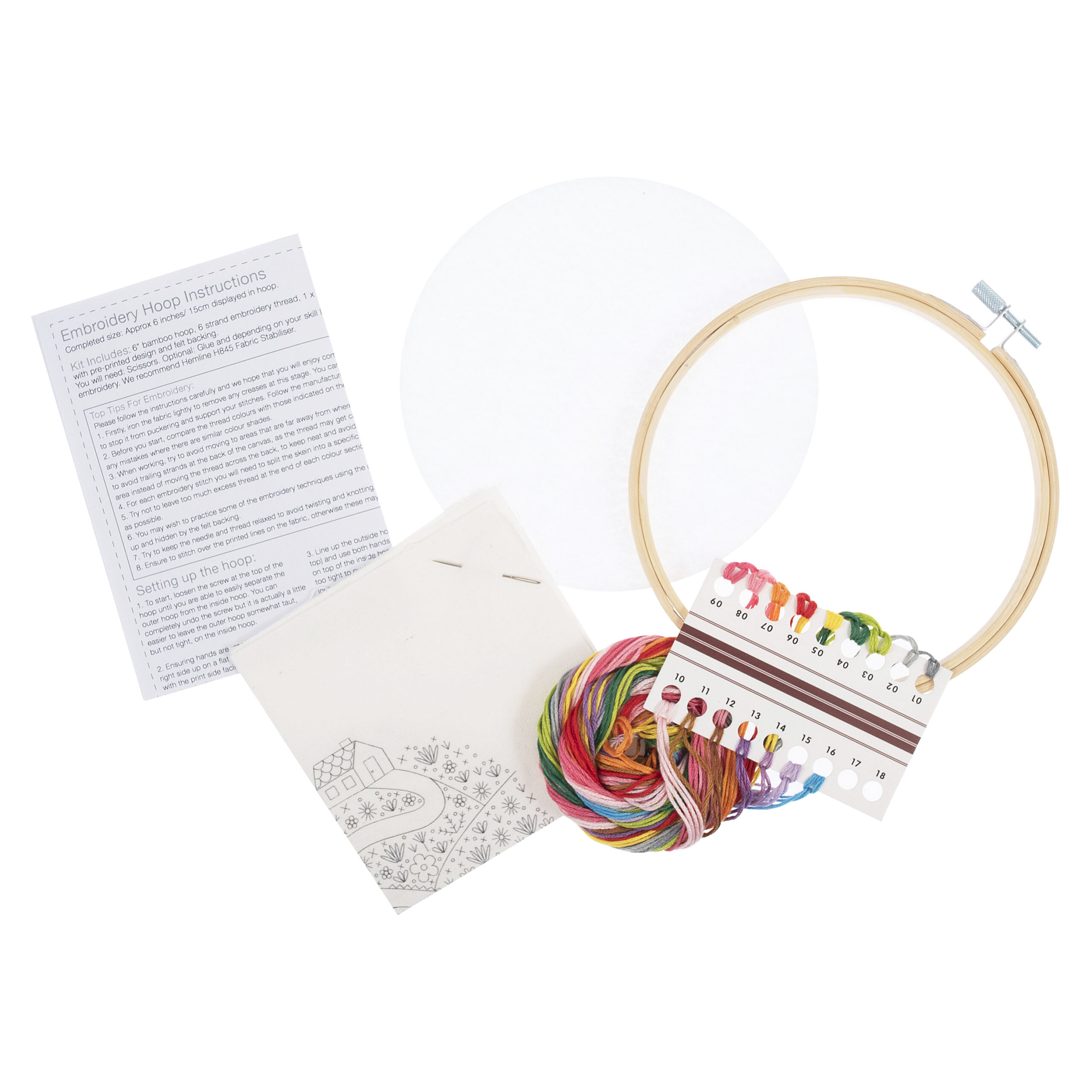 Embroidery Kit with Hoop: Floral Journey - Image 2