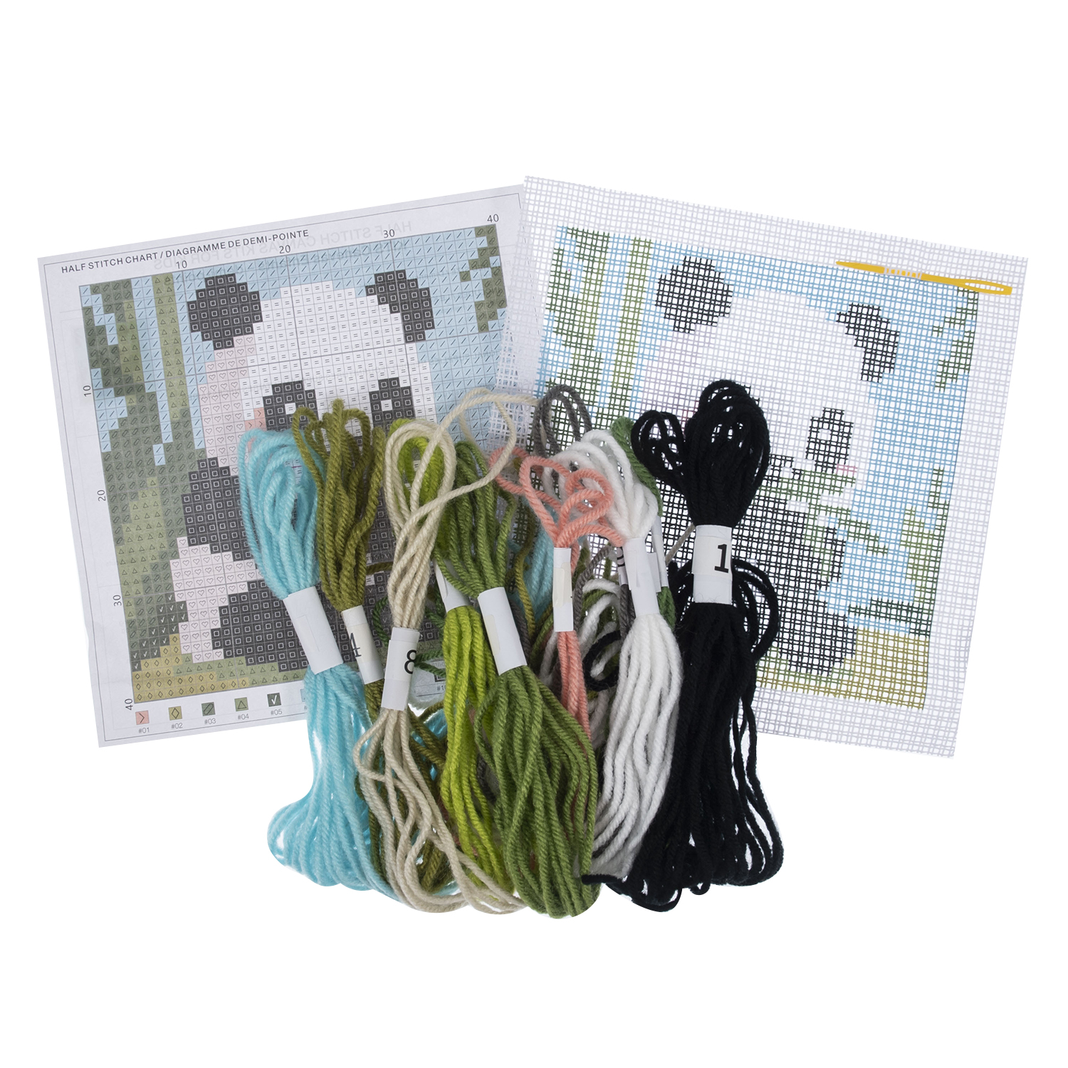 Half Stitch/Tapestry Kit: Children's: Panda - Image 3