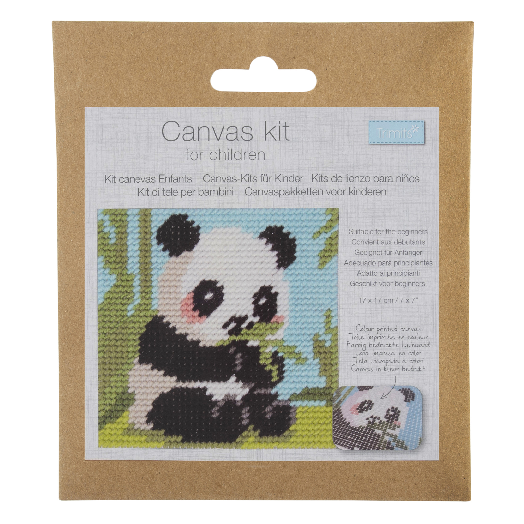 Half Stitch/Tapestry Kit: Children's: Panda