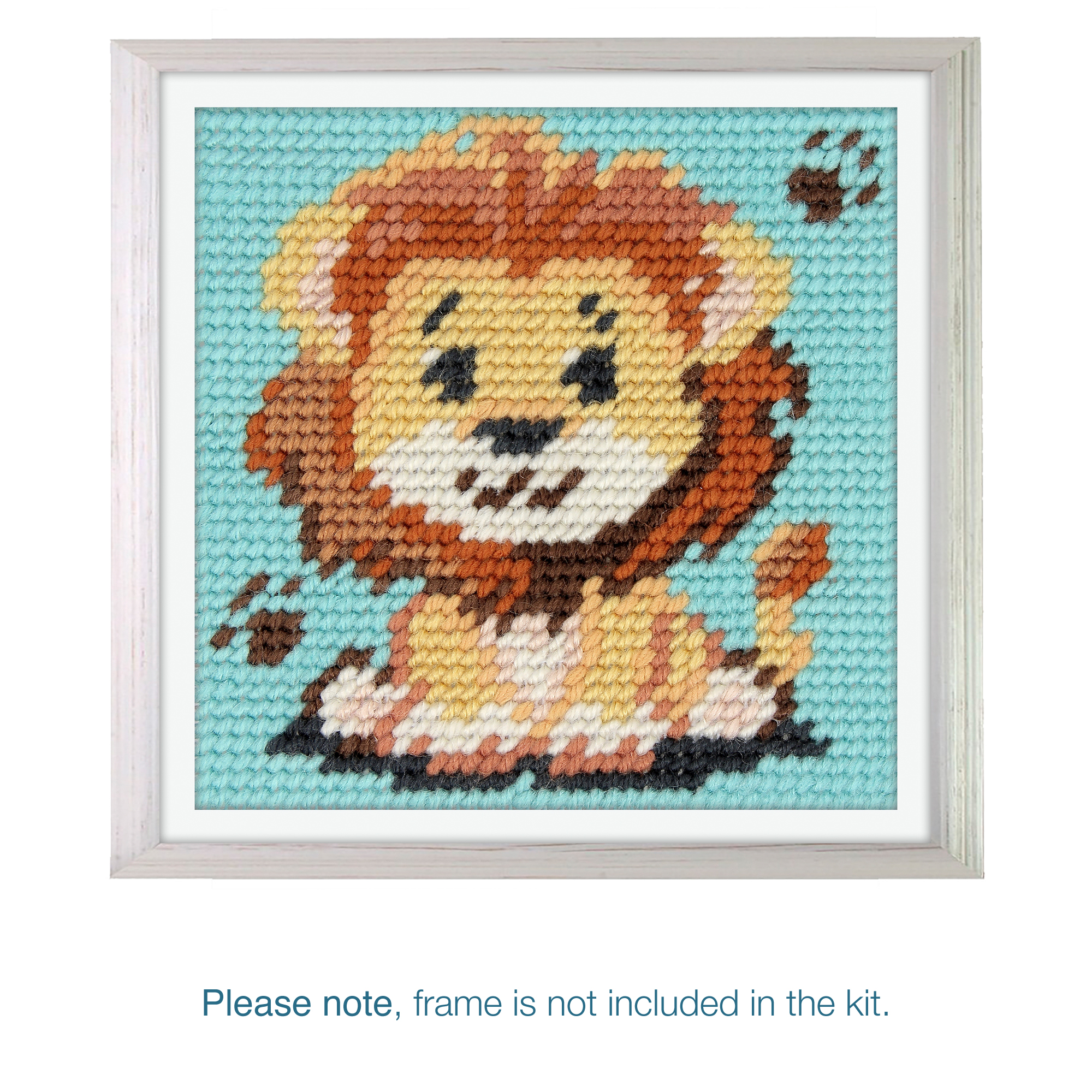 Half Stitch/Tapestry Kit: Children's: Lion - Image 4