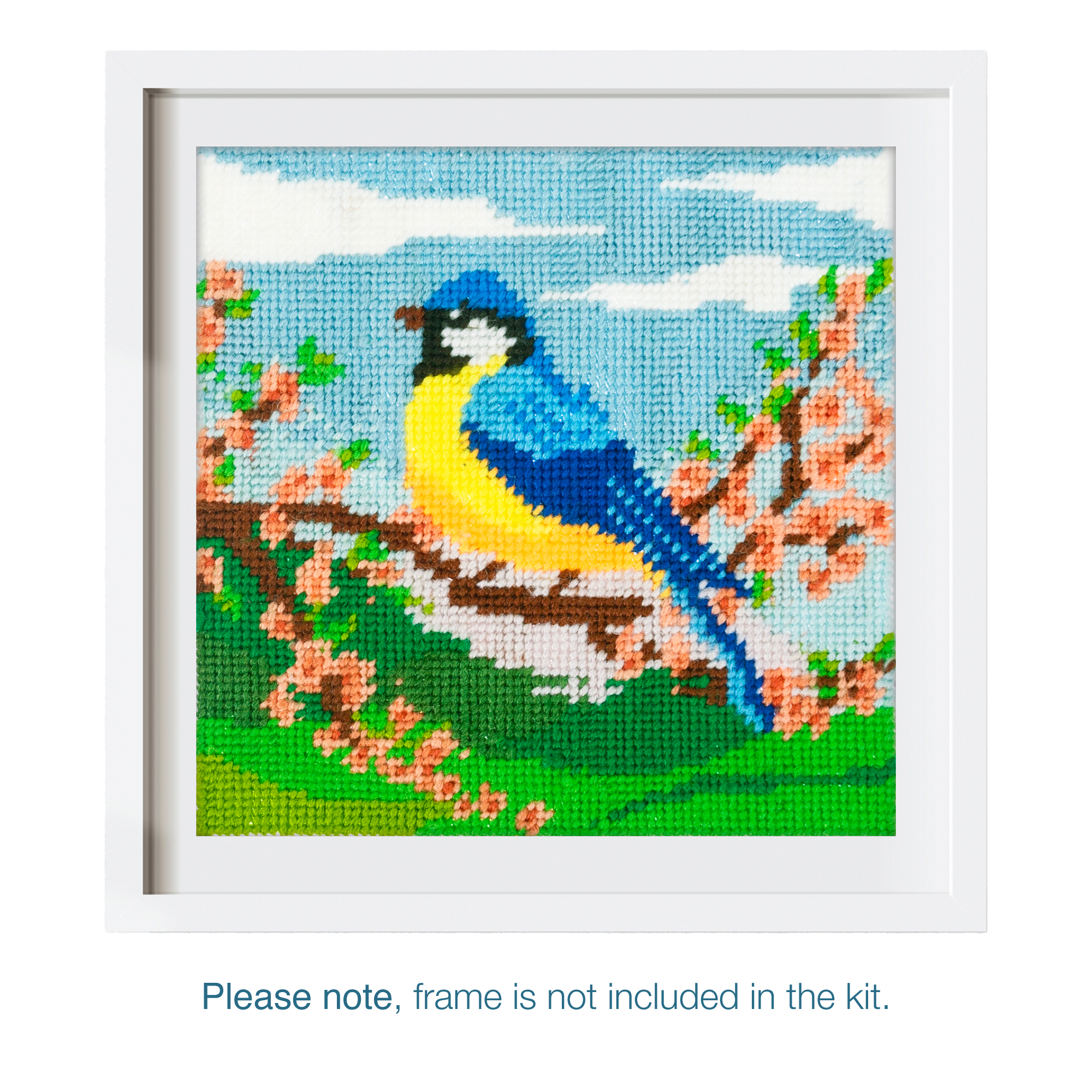 Half Stitch / Tapestry Kit: Bluetit - Image 5