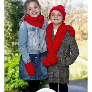 Childrens Hats and Scarves (Aran) - Hard Copy
