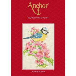 Counted Cross Stitch Kit: Bluetit and Blossom