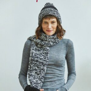 Hayfield Hat & Scarf (DK) - Hard Copy