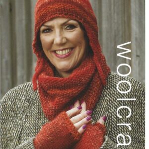 Peruvian Style Hat, Cowl, and Fingerless Mittens (Aran) - Hard Copy