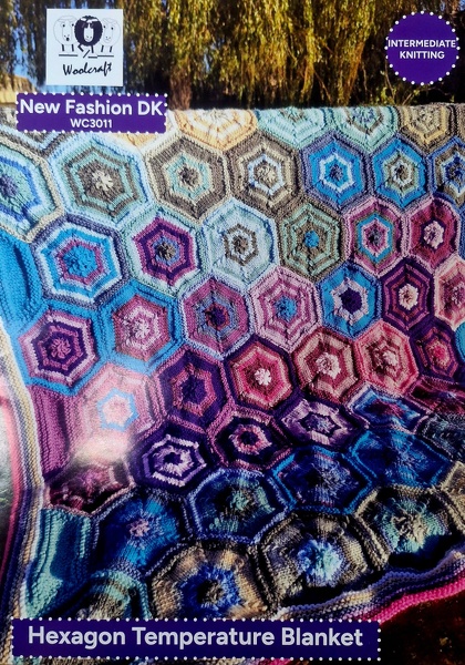 Woolcraft Hexagon Temperature Blanket (DK) - Hard Copy