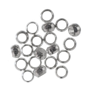 Crimp Beads: Silver: 3mm