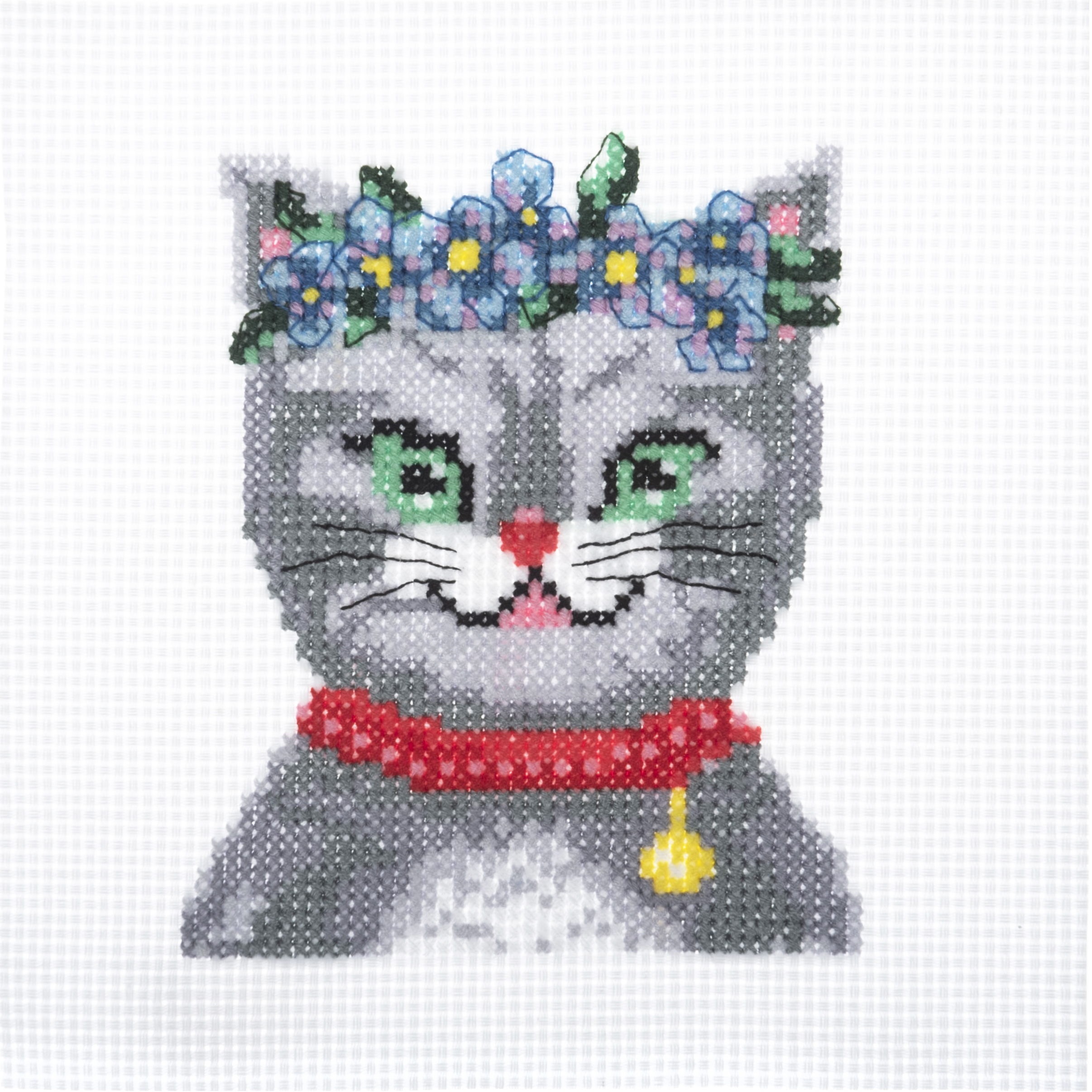 Counted Cross Stitch Kit: Mini: Meow - Image 3