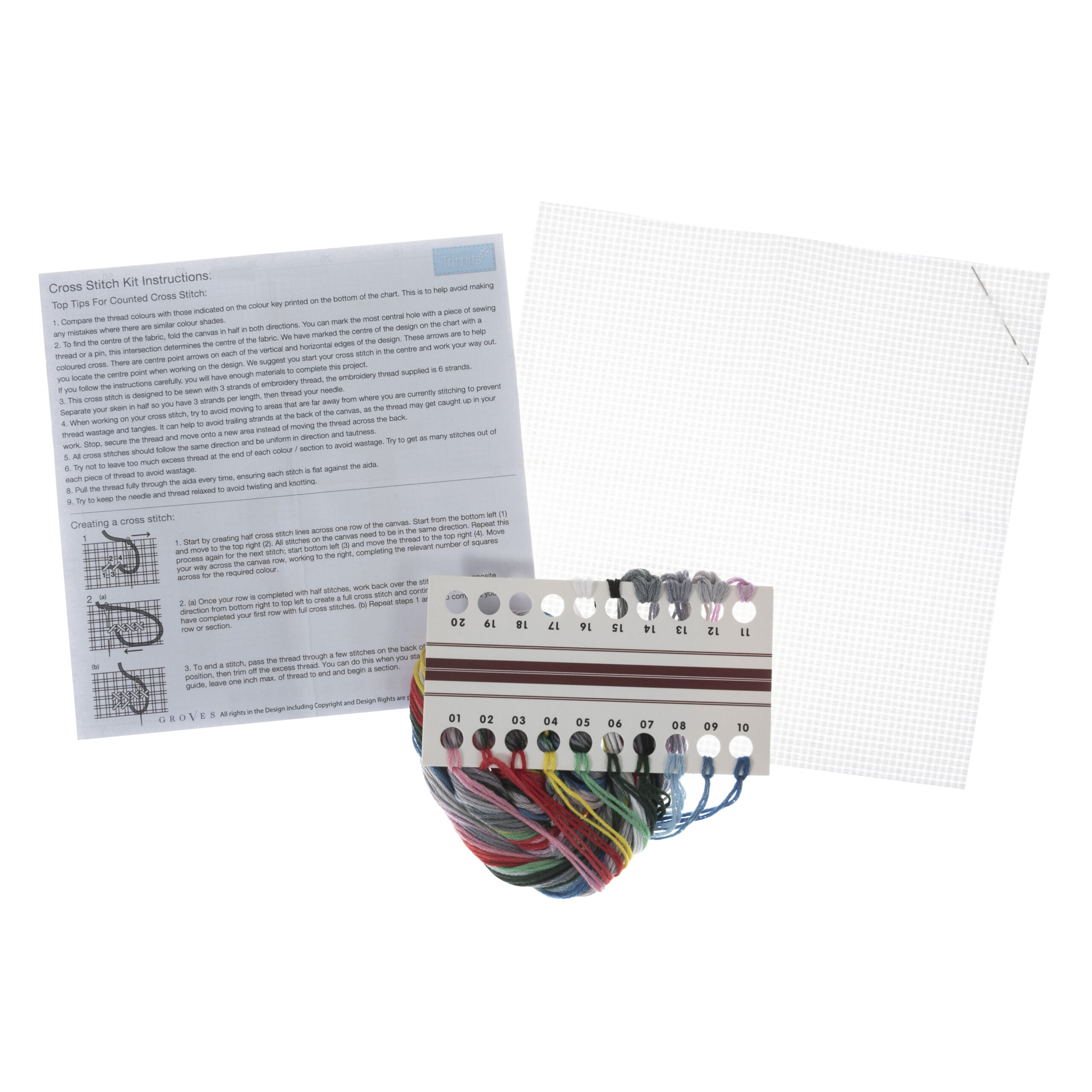 Counted Cross Stitch Kit: Mini: Meow - Image 2