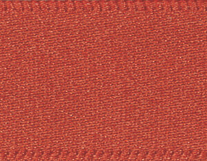 Double-Faced Satin Ribbon: Rust