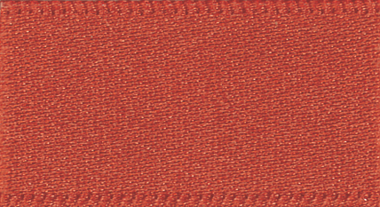 Double-Faced Satin Ribbon: Rust