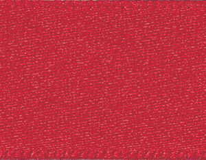 Double-Faced Satin Ribbon: Red